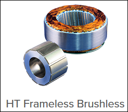 HT Series Torque Motors, stall torque ranging from 0.008 up to 4.4 Nm (1.13 up to 623 oz-in).